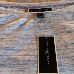 NWT Karen Scott Plus Size Tunic Top